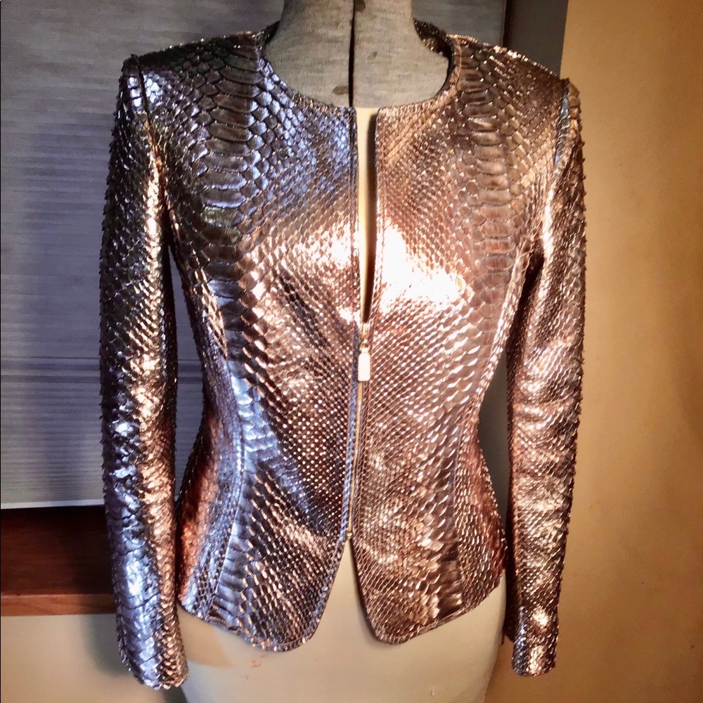 ESCADA COUTURE-Python leather jacket - Picture 3 of 11